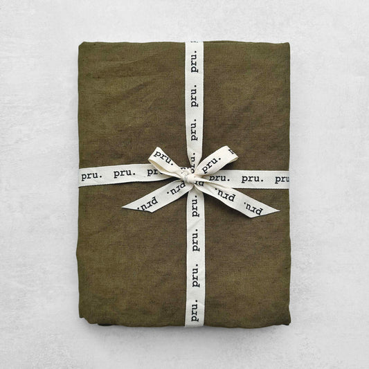 100% Linen Tablecloth OEKO-TEX® Certified - Khaki