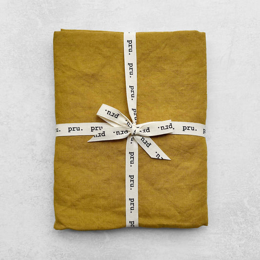 100% Linen Tablecloth OEKO-TEX® Certified - Ochre