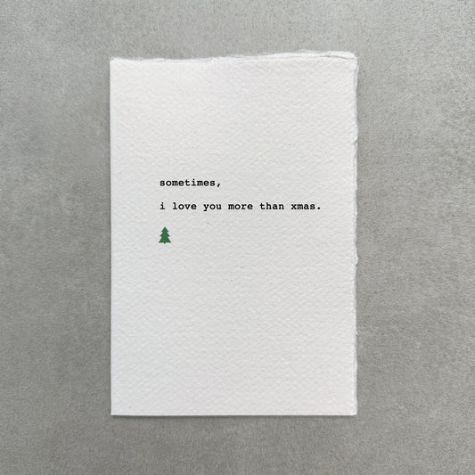 Eco Hand Made Charity Christmas Card