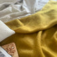 Albie Mohair Blanket Mustard Yellow