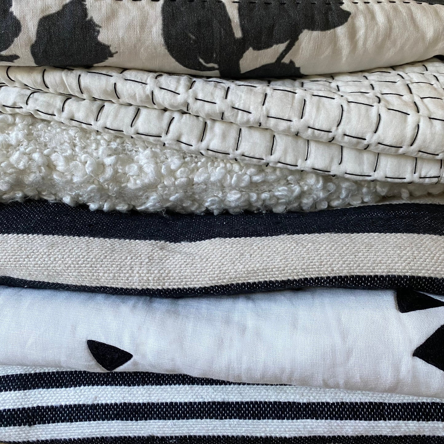 Otilly Hand Stitched Quilted Throw