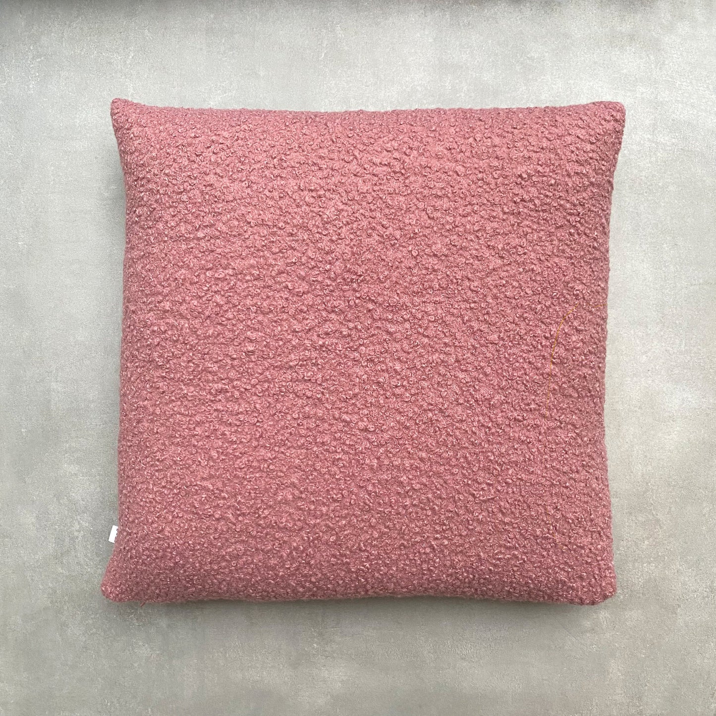 The Bouclé Cushion Dusty Pink