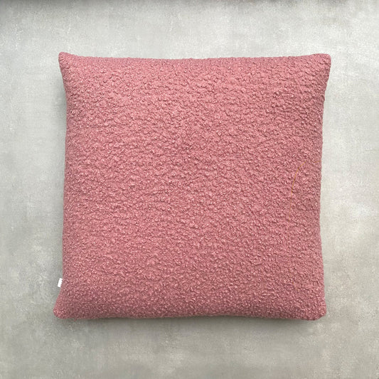 The Bouclé Cushion Dusty Pink