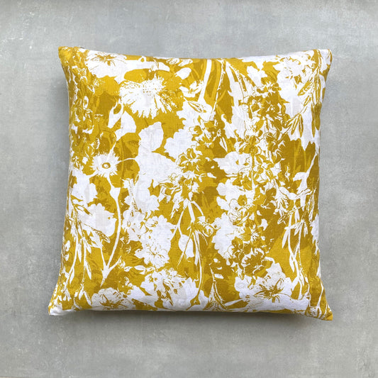 Everly Linen Cushion Mustard Yellow